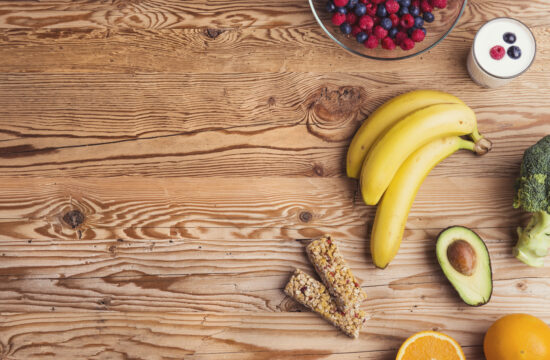 graphicstock healthy food composition on a wooden table background rRfeyVOpbb