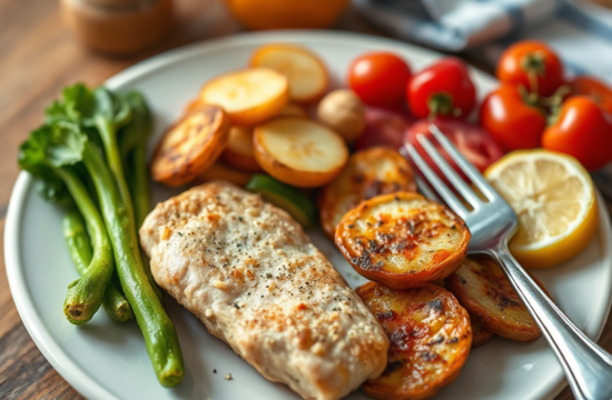 what makes a weight loss meal nutritionally balanced foods portions and plate examples cc8b679b3f